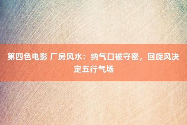 第四色电影 厂房风水：纳气口被守密，回旋风决定五行气场